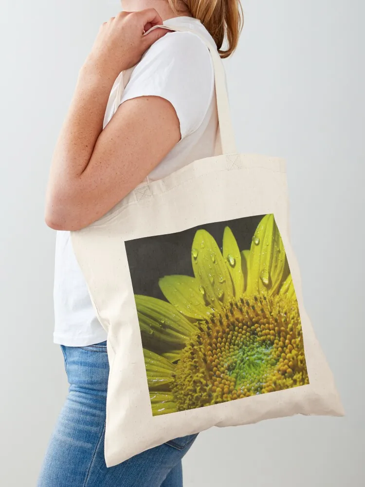 

Dripping Sunflower Tote Bag large size bags tote bag university ecological bags cloth bag woman