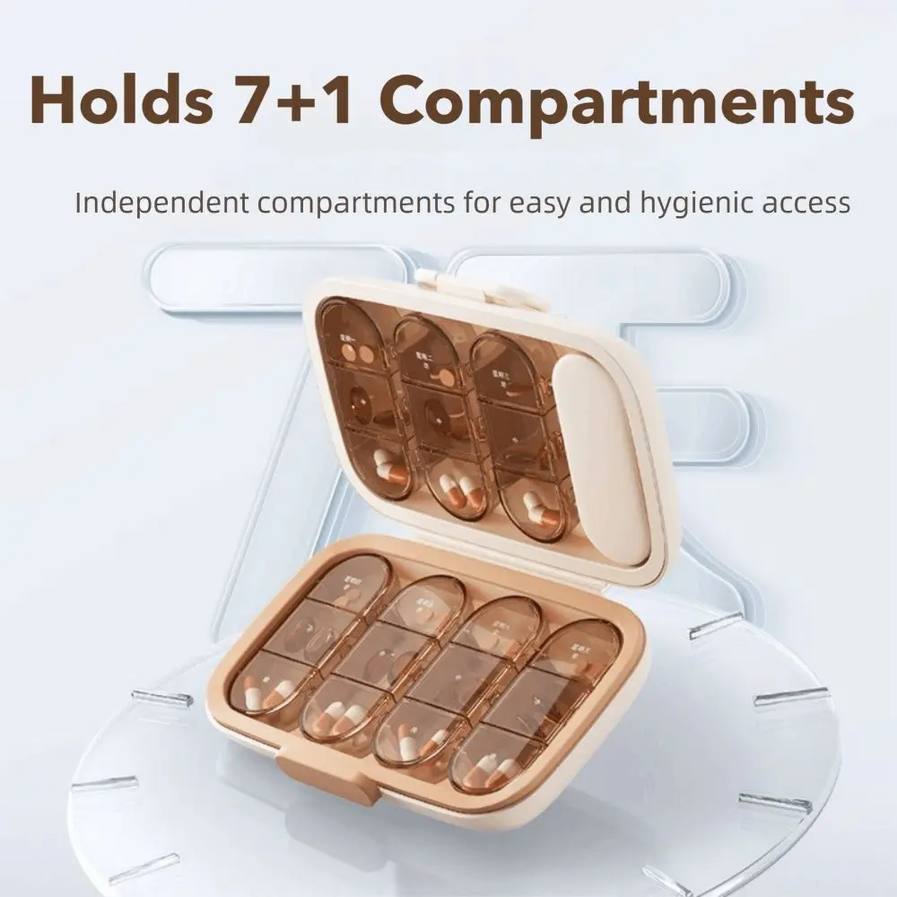 

21/22 Grids Pill Dispenser Box Waterproof Portable Pill Case Pill Cutter Large Capacity Medicine Storage Box For Travel