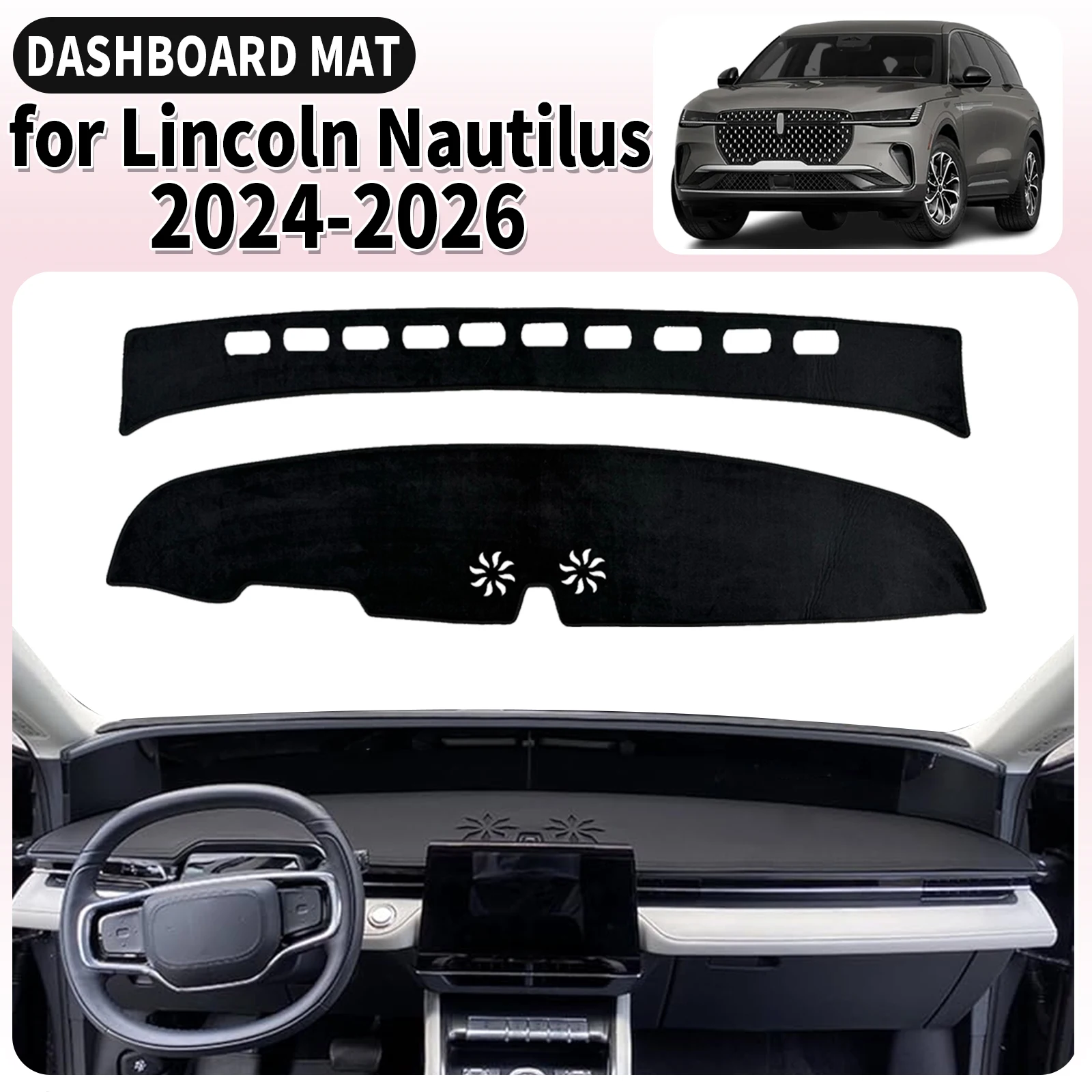 

fit for Lincoln Nautilus 2024 2025 2026 LHD Car Dashmat Dashboard Cover Pad Accessories DashMat Sunshade Protective Carpet