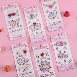 3D Children Gem Diamond Acrylic Crystal Sticker DIY Glitter Decoration for Phone Case Water Cup Notebook Scrapbooking