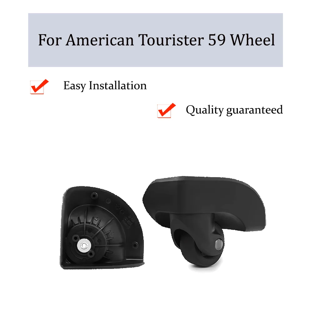 

For American Tourister 59 Universal Wheel Replacement Trolley Case Luggage Pulley Silent Smooth Shock Absorbing Caster Wheel