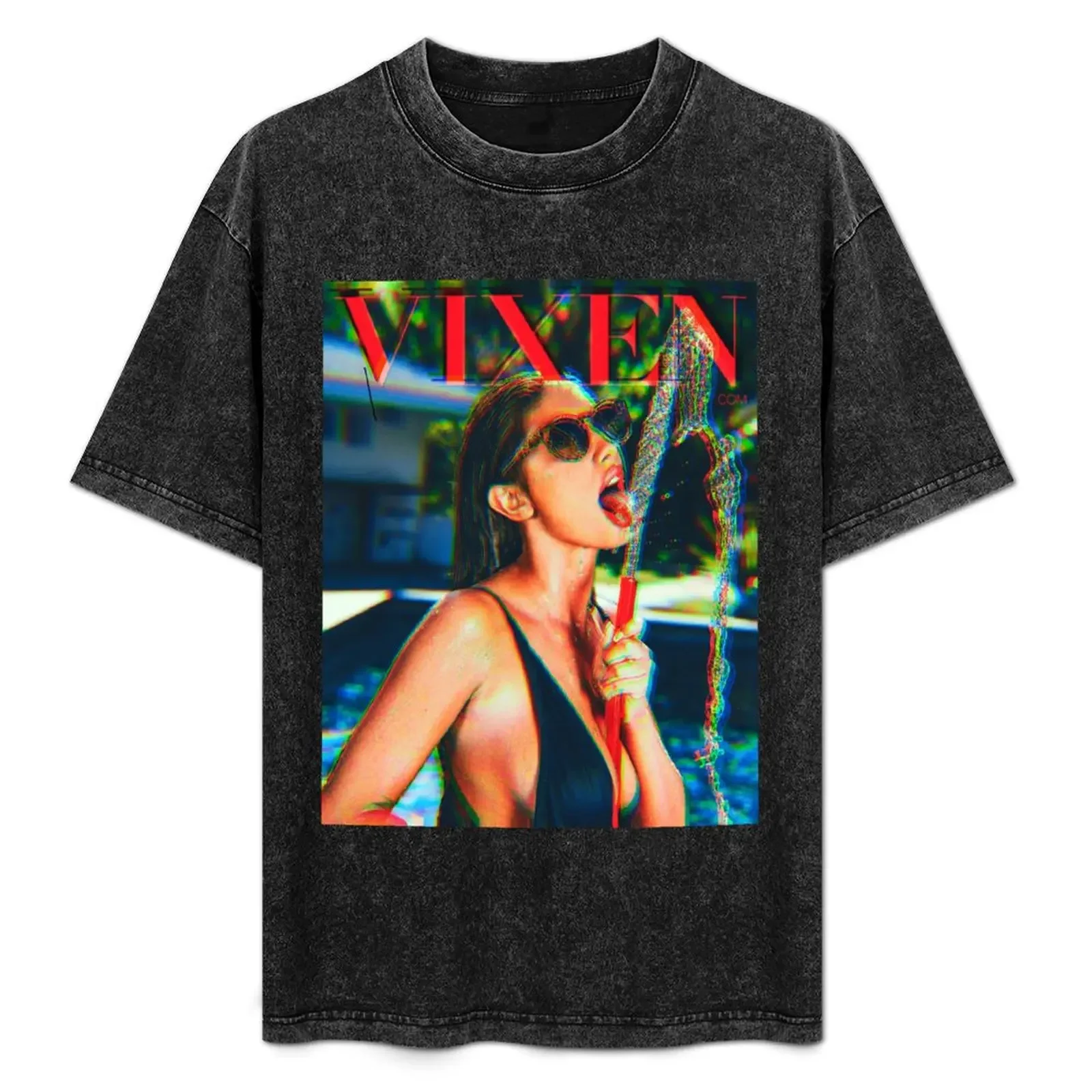 August Ames T-Shirt Washed pure cotton HD pattern customized shirt retro comfort men and women the same short-sleeved 