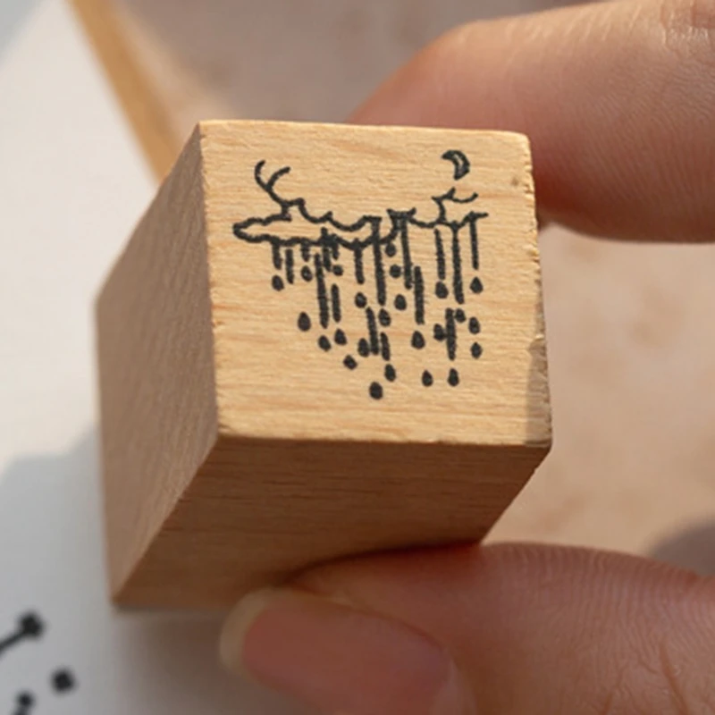 16 шт./партия, деревянные декоративные штампы для скрапбукинга