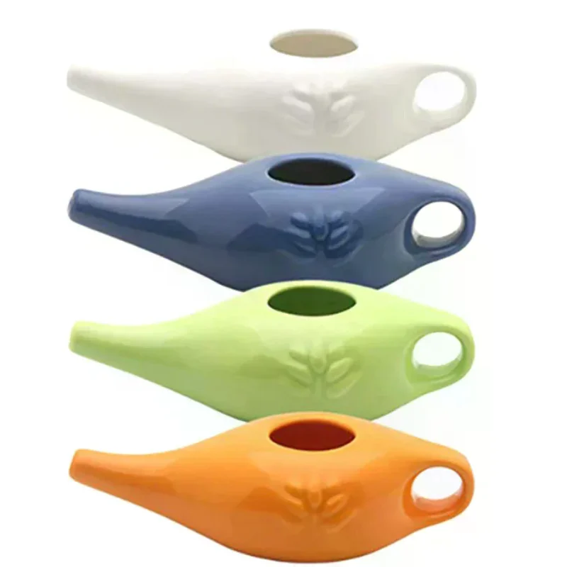 For Sinus Rhinitis Allergy Nose Yoga Detox Rinse 250ml Ceramic Neti Pot Nasal Wash System Cleaner Nose Washing Kit