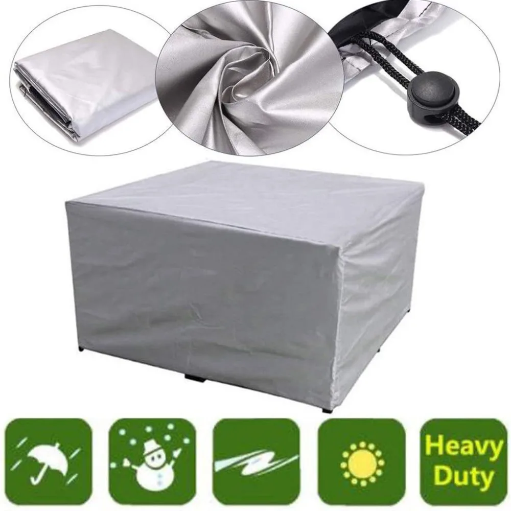 

Outdoor Waterproof 210D Oxford Silver Furniture Cover Garden Dustproof Protector