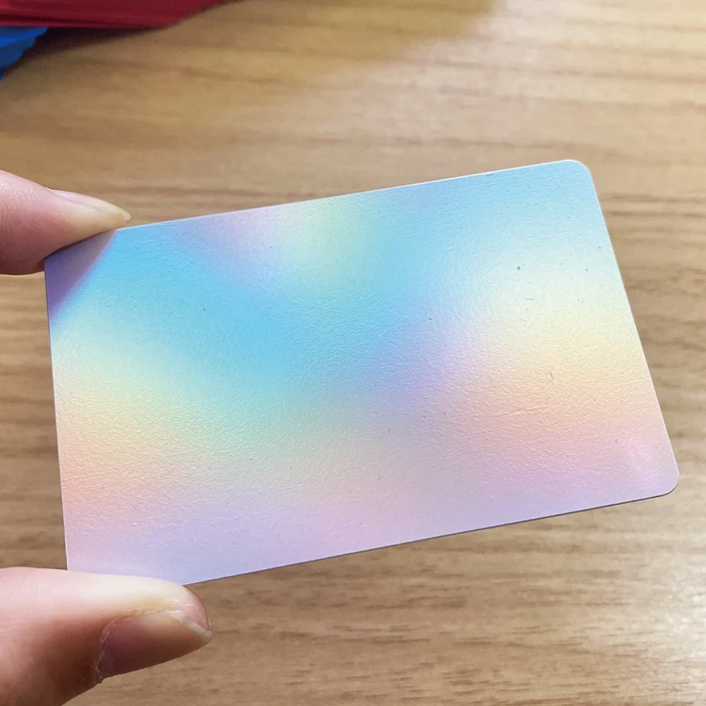 Imagem -06 - Nfc Advanced Business Card Laser Hologram Effect Compartilhar Instantaneamente Cartões de Mídia Social 144bytes 1356 Mhz Todos Smartphone Compatível