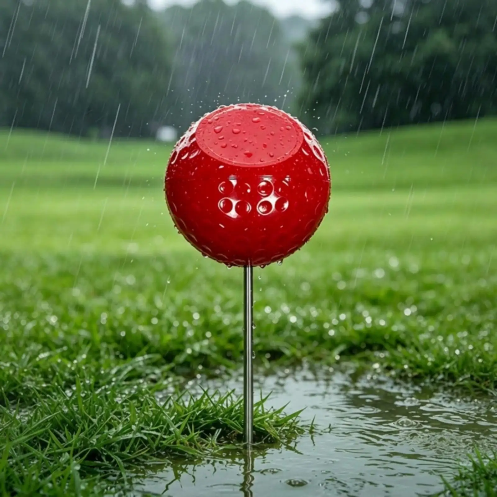 Golf Tee Area Marker Ball-top Course Equipment ABS Stainless Steel for Hole Starting Point