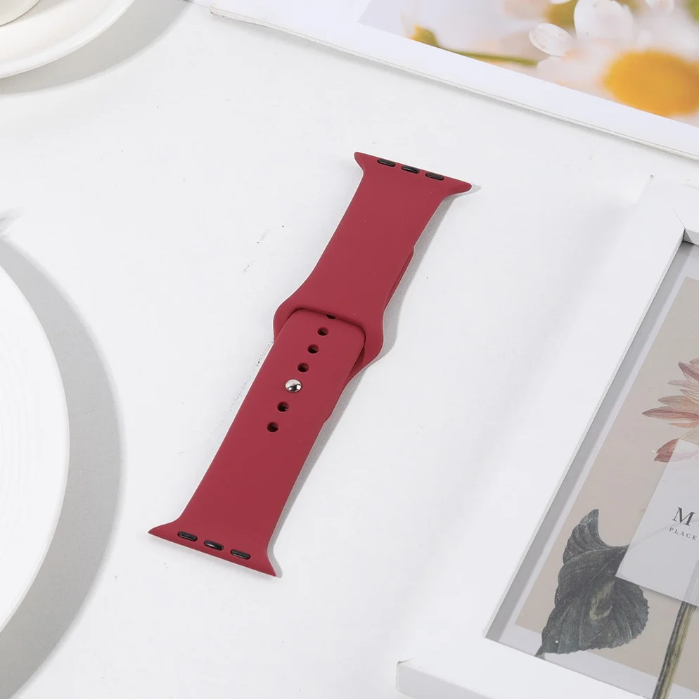 Silikonarmband für Apple Watch, 40 mm, 49 mm, 44 mm, 45 mm, 46 mm, 42 mm, 41 mm, Sportarmband, iWatch Series 12, 10, 9, 8, 7, SE, Ultra 4/3. – Detail 5