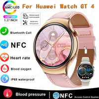 2024 New Women Watch 4 Smart Watch GT4 Pro Mini AMOLED Screen GPS Motion Track NFC Bluetooth Call Original smartwatch For Huawei