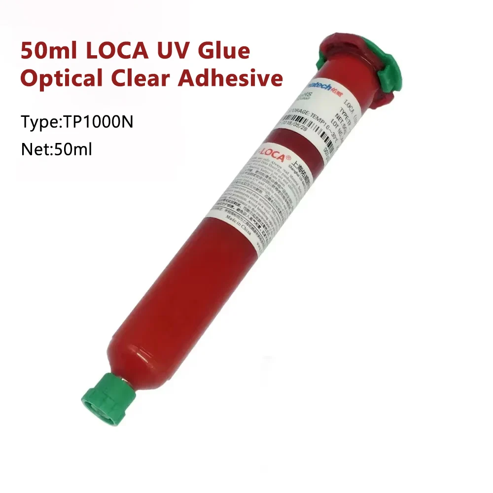 50ml High Clear No Bubble LOCA UV Glue Optical Clear Adhesive For iPhone LCD Touch Screen Glass Repair Fast Curing Repair Tool