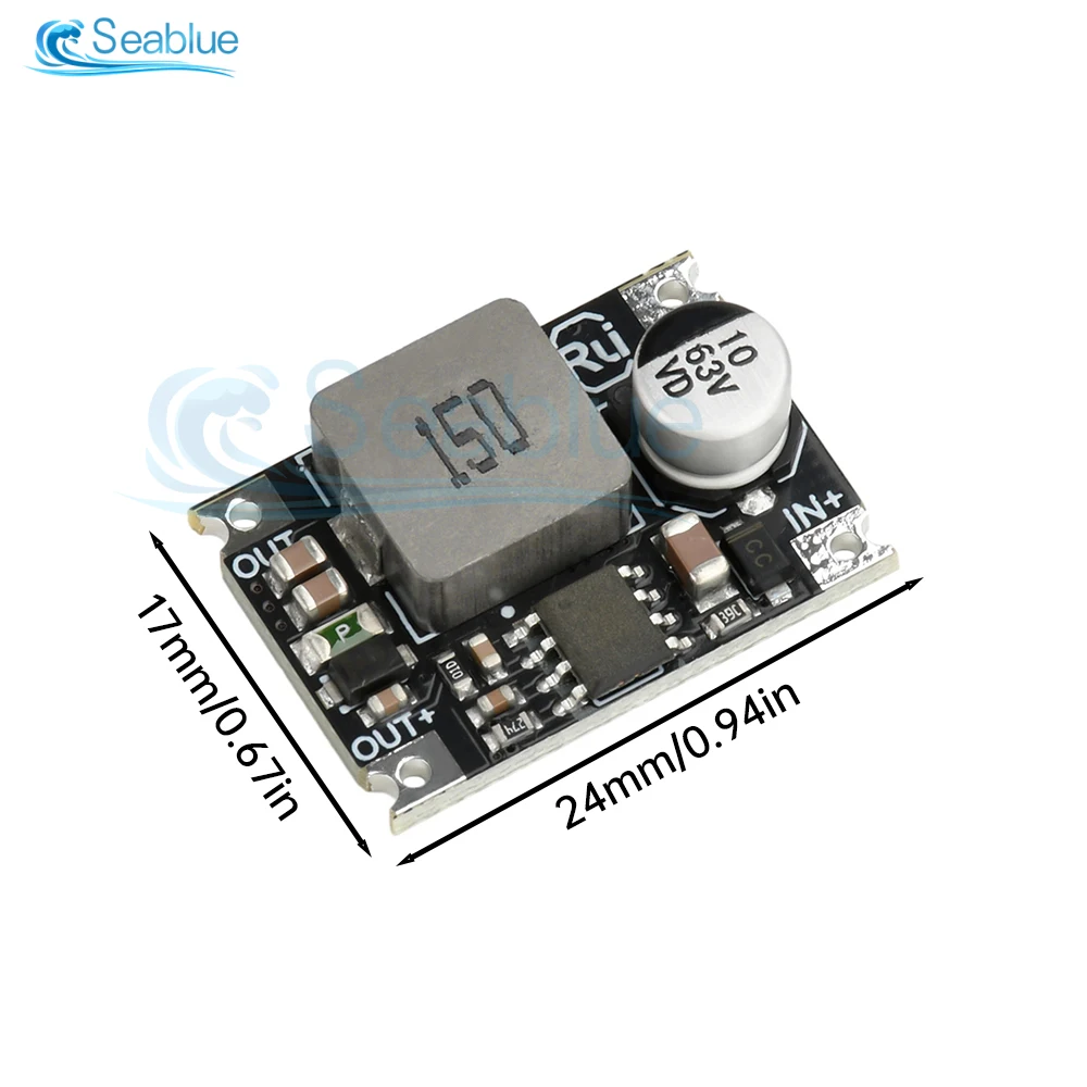 DC-DC Buck Power Supply Module Adjustable Buck Converter Module 5-60V To 3.3V/5V/12V 3A for Car Motorcycle Battery Charging