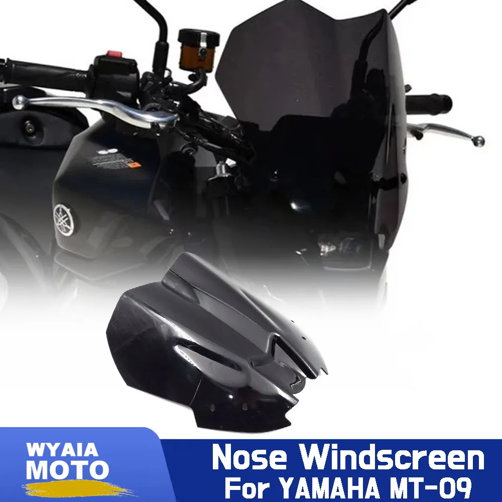 

Front Windscreen Nose Screen Windscreen For YAMAHA MT-09 MT 09 2024 MT09 MOTORCYCLE WINDSHIELD Extended Windscreen