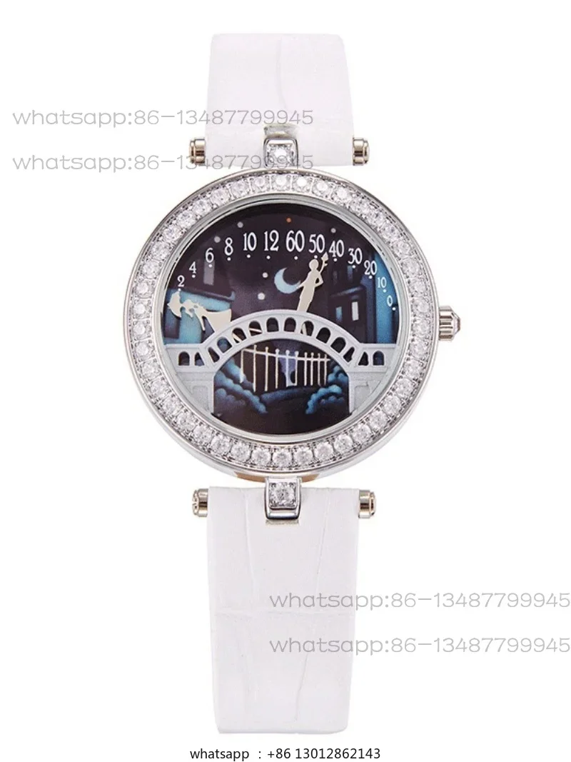 Lovers Bridge Watch Women's Fashion Temperament Personality Literature and Art Lovers Bridge Light Luxury Niche Quartz Watch