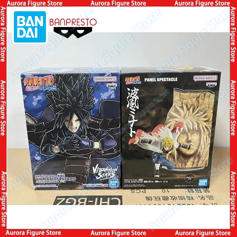 

В наличии Bandai BANPRESTO Наруто Вибрационные звезды Учиха Мадара Намикадзе Минато Настольная милая кукла Аниме Фигурки Игрушки Модели ПВХ