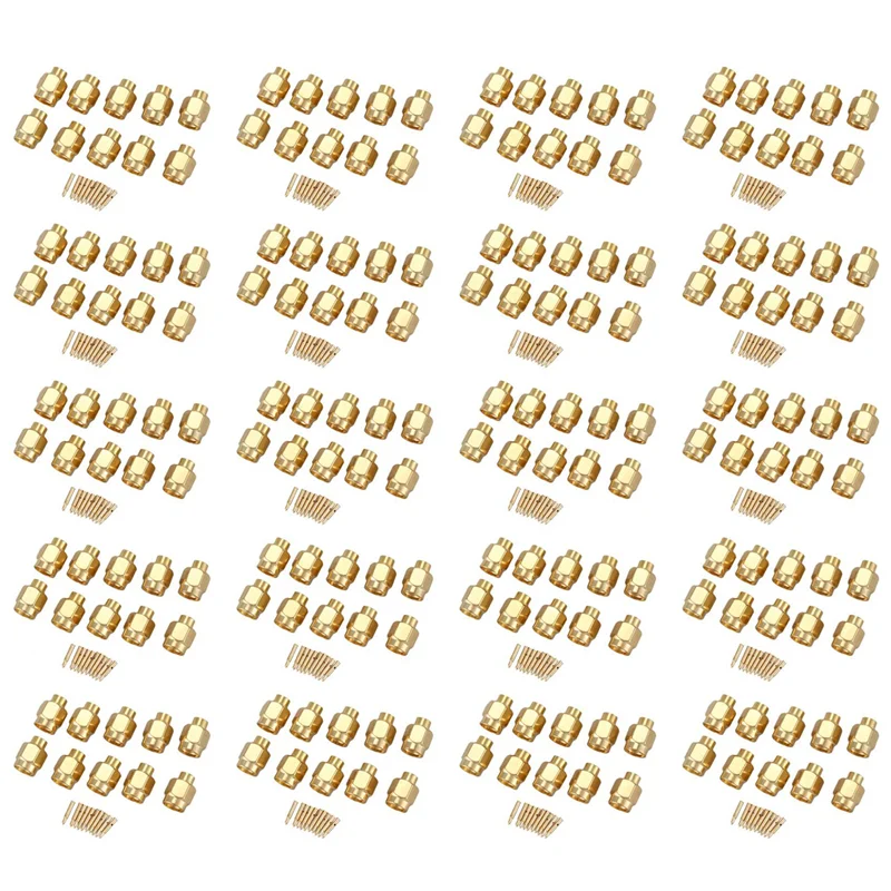 

【B89E】200X SMA Male Plug Solder RF Coax Connector For Semi-Rigid RG402 0.141 Inch Cable Gold
