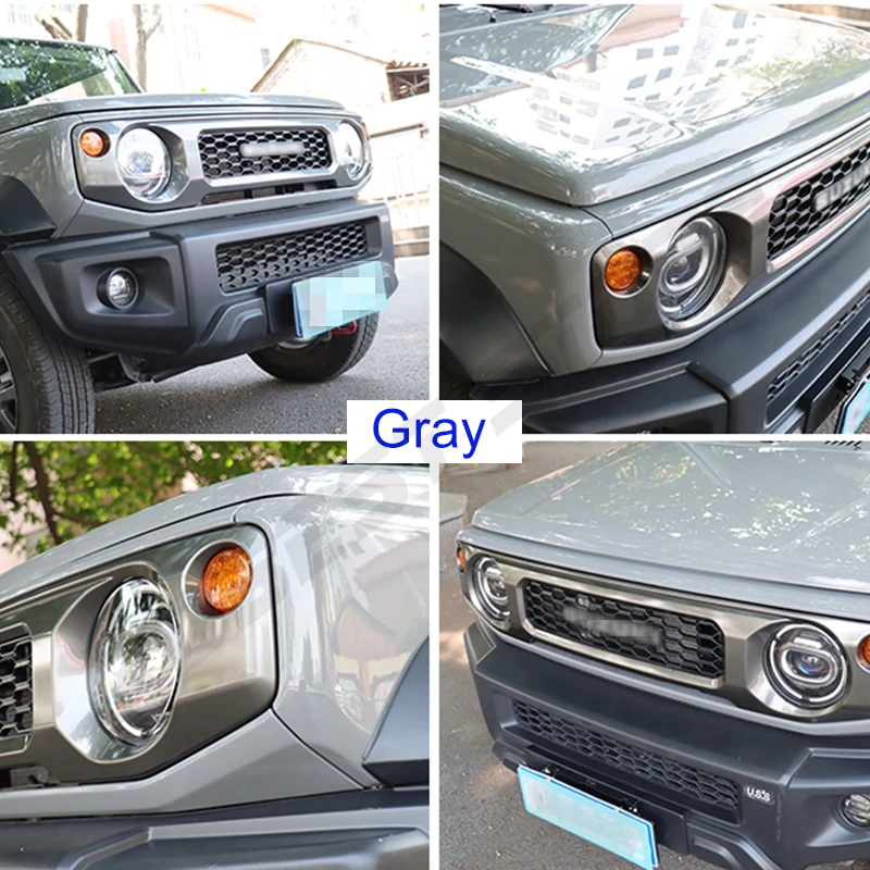 Car Front Grill Mesh Racing Grills for Suzuki Jimny JB64 JB74W 2019-2023 Car Black Honeycomb Kidney Grille Cover Accessories