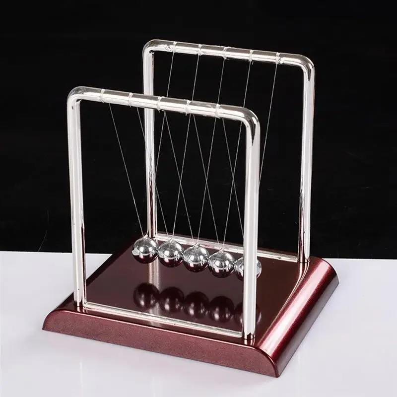 Newton Cradle Balance Steel Balls Perpetual Motion Collision Ball School Teaching Physics Science Pendulum Toy Home Decoration view 3