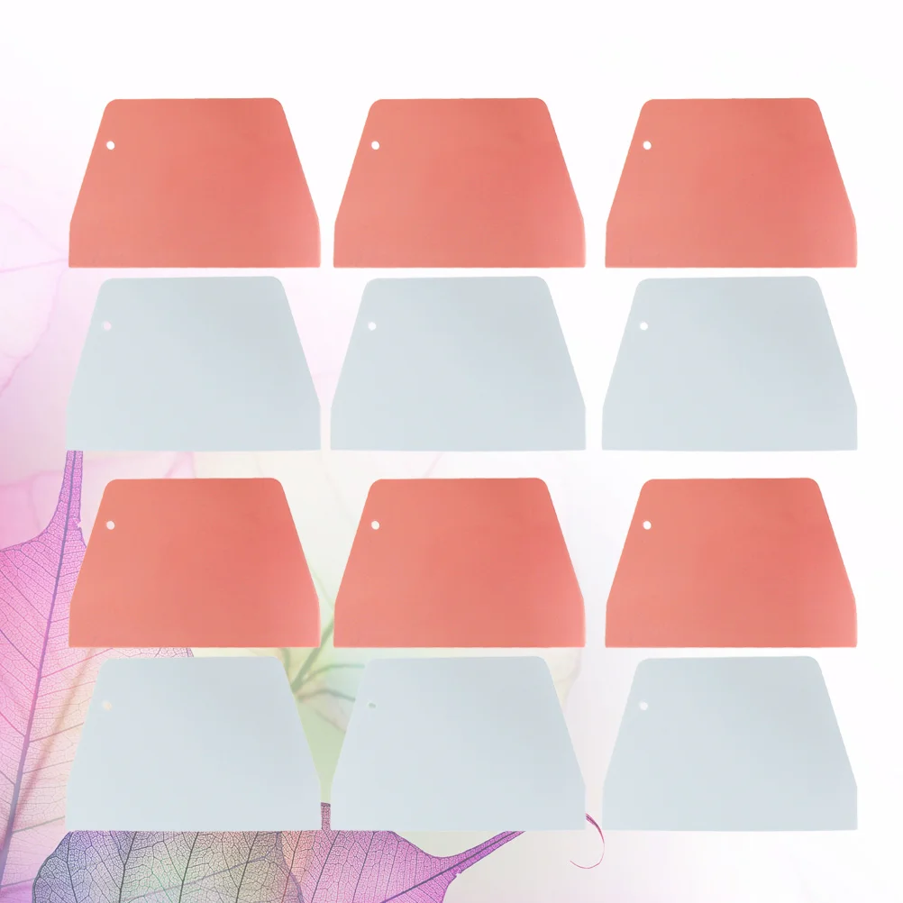 

30Pcs Baking Trapezoid Scraper Plastic Cake Cake Scraper Baking Supplies (Pink, White for Each 15Pcs)