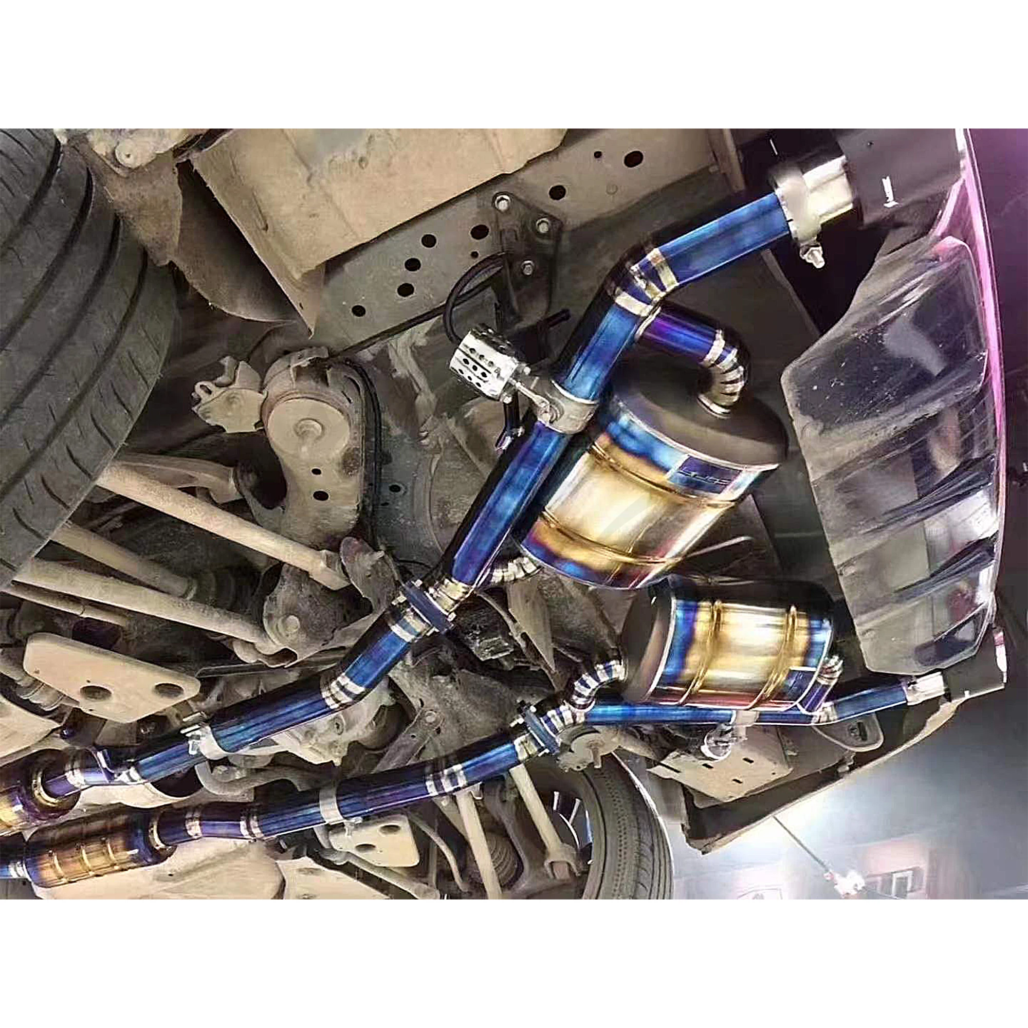 عادم أداء WRAX لسيارة إنفينيتي Q50 Q50L 2.0T من التيتانيوم مع اختيار الصمامات يدعم التخصيص