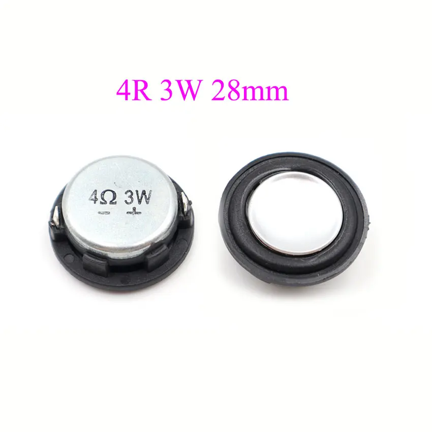 1pcs 1 Inch 28mm Woofer Speaker 4OHM 3W 8R 2W  Magnet Full Range Speaker Repair Bass Audio Round square loudspeaker