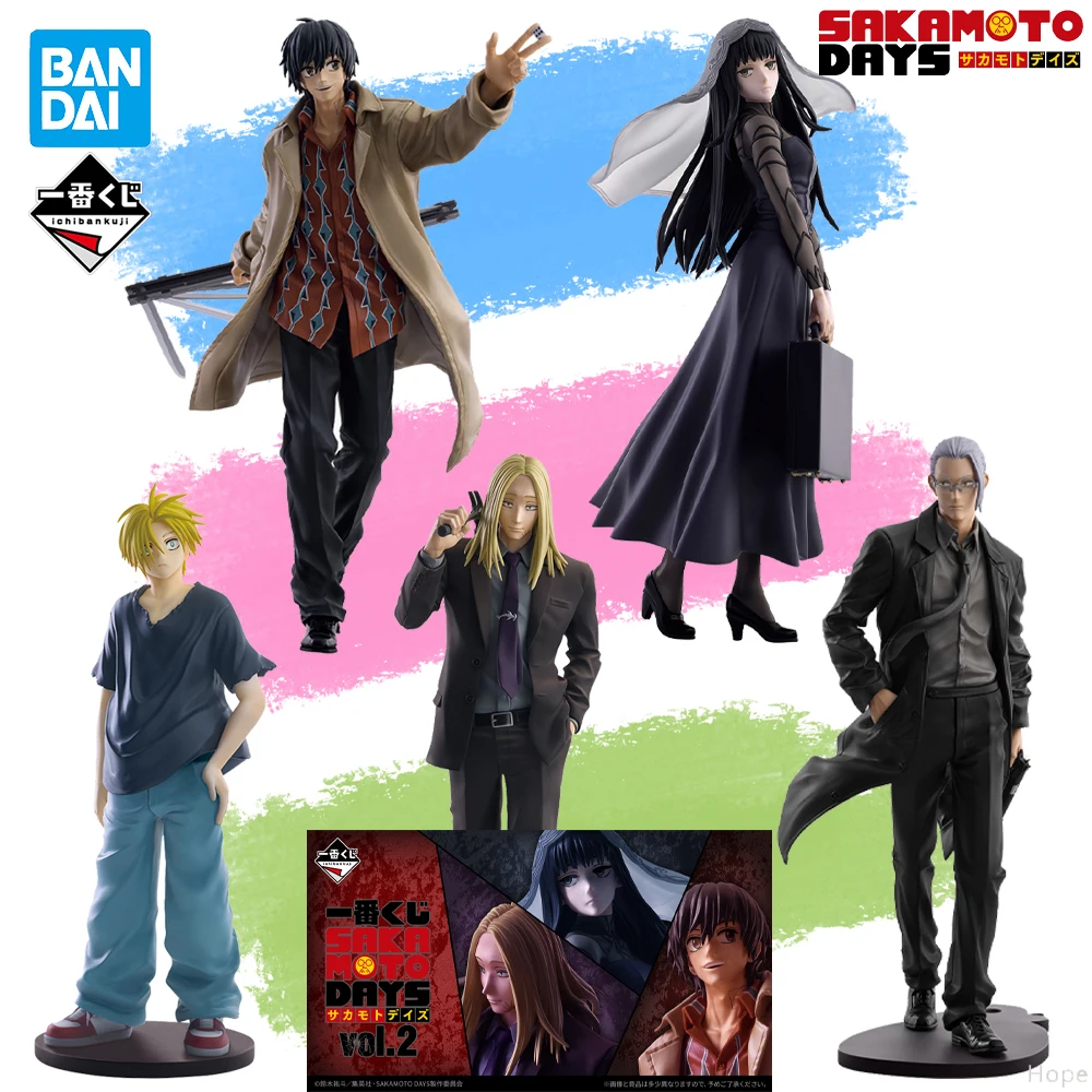

In Stock Original BANDAI Ichiban Kuji SAKAMOTO DAYS Shin Asakura Nagumo Shishiba Osaragi Taro Sakamoto Figure Anime Model Toy