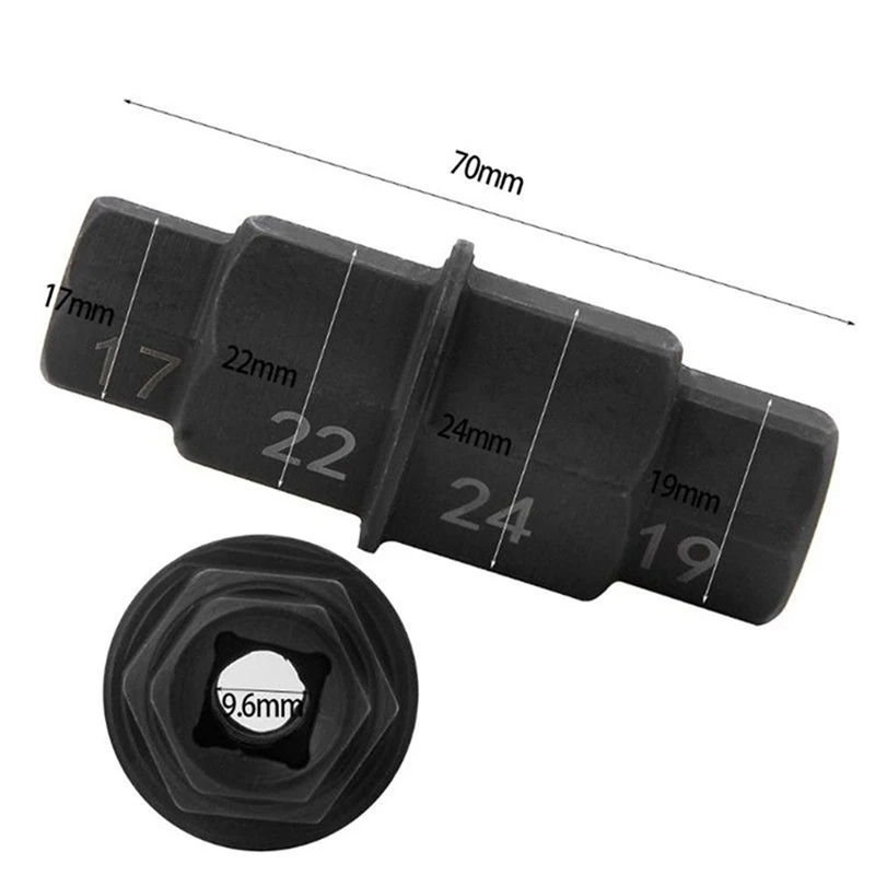 Motorcycle Front Axle Socket Driver Spanner Universal Hexagon Socket Motorbike Wheels Spindle Sleeve Dedicated Wrench