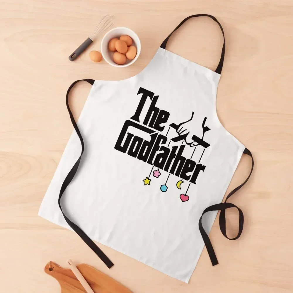 

The Godfather, Baptism, Christening, New Baby Apron bib men's barbecue kitchen item Utensils For Kitchen Apron