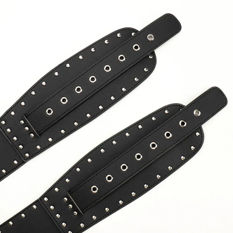 Sabuk Punk Terbaru 2025 - Ikat Pinggang Gothic untuk Wanita, Cincher Kulit Vintage, Sabuk Kuat untuk Jeans, Korset, Rok