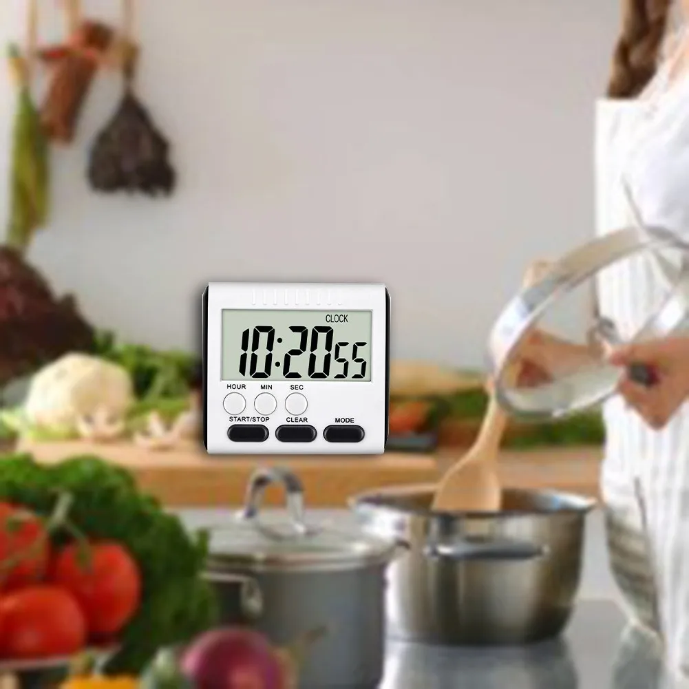 Multifunctional Kitchen Timer Alarm Clock Home Cooking Practical Supplies Cook Food Tools Kitchen Accessories 2 Colors