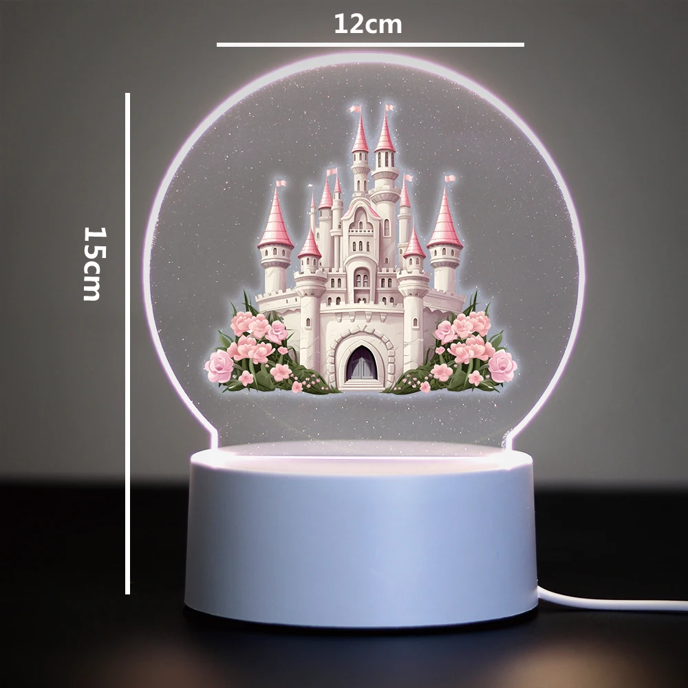 Castle 3D Night Light Kids Toy Birthday Christmas Gifts For Kids Toys 3D Night Light Kids Toy