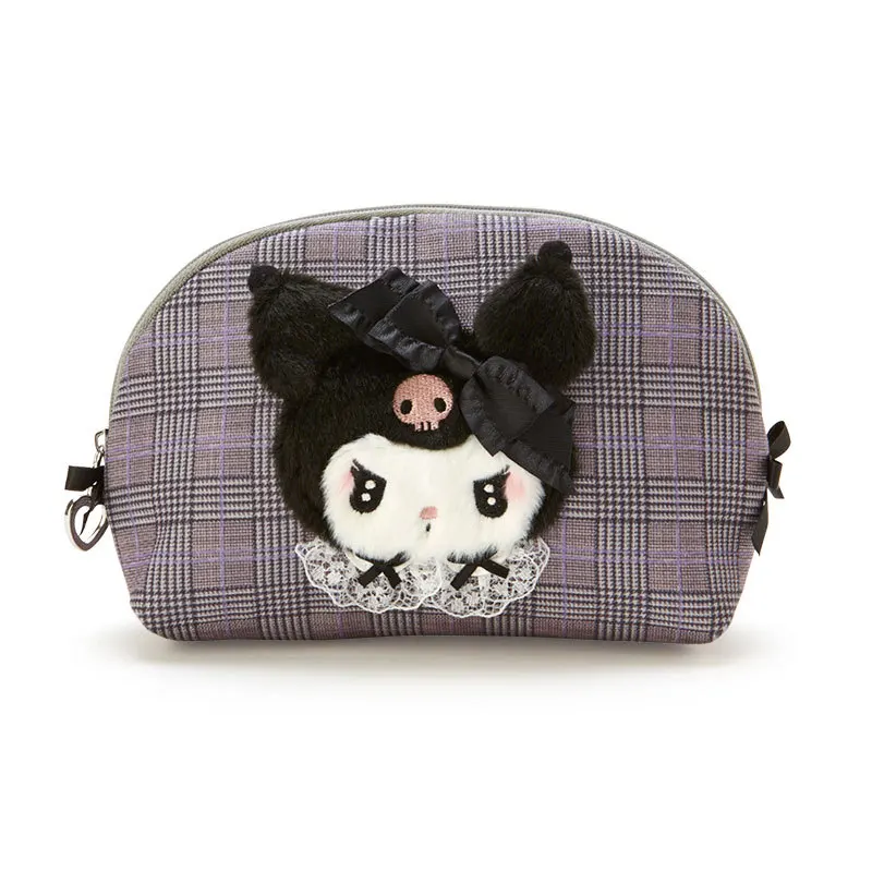 Sanrio Series Original Kuromi Melody Plush Makeup Bag Storage Bag Anime Kawaii Cartoon Student Storage Tote Bag Kids Girls Gifts