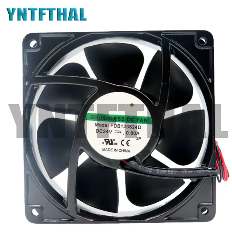 Brand New FDB123824D 12038 24V 0.80A 2 Wire  Fan