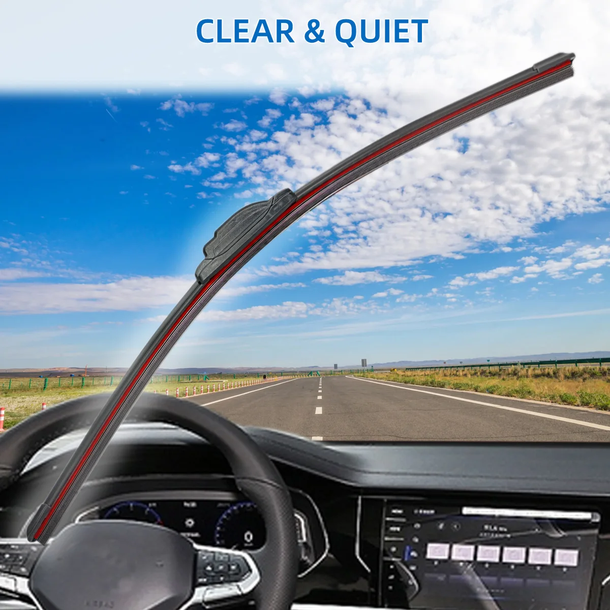 11 طبقة المطاط ممسحة زجاج السيارة الأمامي مناسبة لواجهة 16 مللي متر 13 "14" 16 "18" 19 "20" 21 "22" 24 "26" ملحقات فرشاة شفرة ممسحة السيارة #5