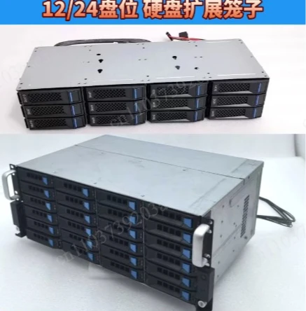 12-Bay 3.5-inch Hard Drive Cage 6Gb Storage NAS CDN Hot-swappable SASisy Chain Integrated Design for Enhanced Storage Solutions