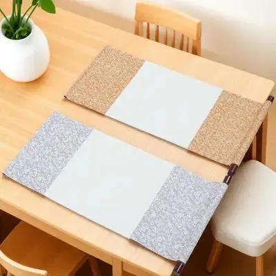 

2Pcs Blank Hanging Scroll Chinese Calligraphy Paper Good Water Absorbing for Kanji Brush Calligraphy Drawing Painting Scroll