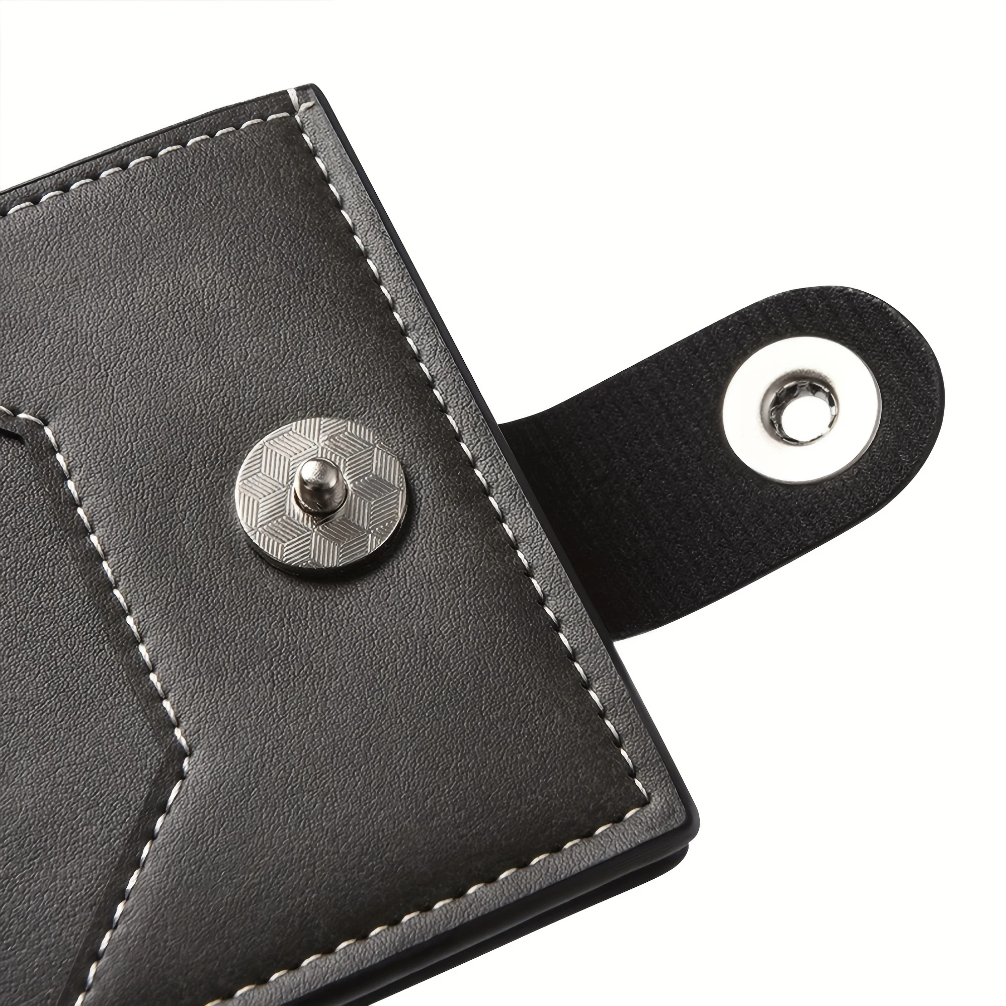 Customized Name PU Leather Men's Short Wallet Ultra Slim Credit Card Holder Multi Card Case Purse Portable Youth Fashion Purse - view 4