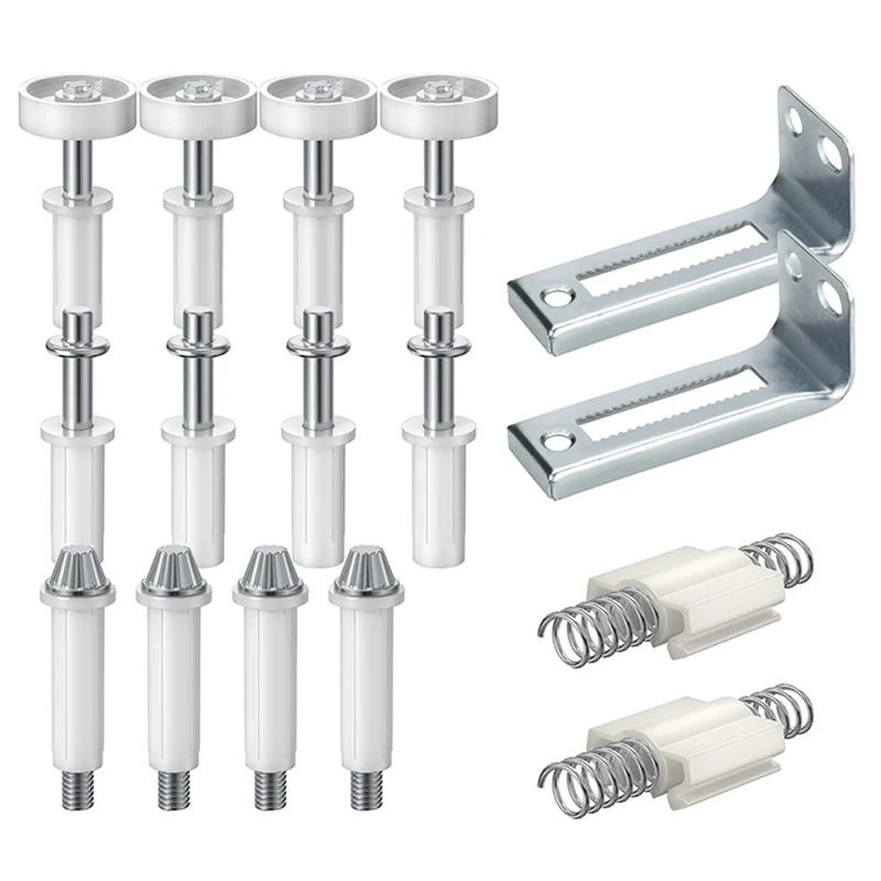 -ABJZ 16PCS Bifold Door Hardware, Bi-Fold Closet Door Hardware Repair Tool Kit