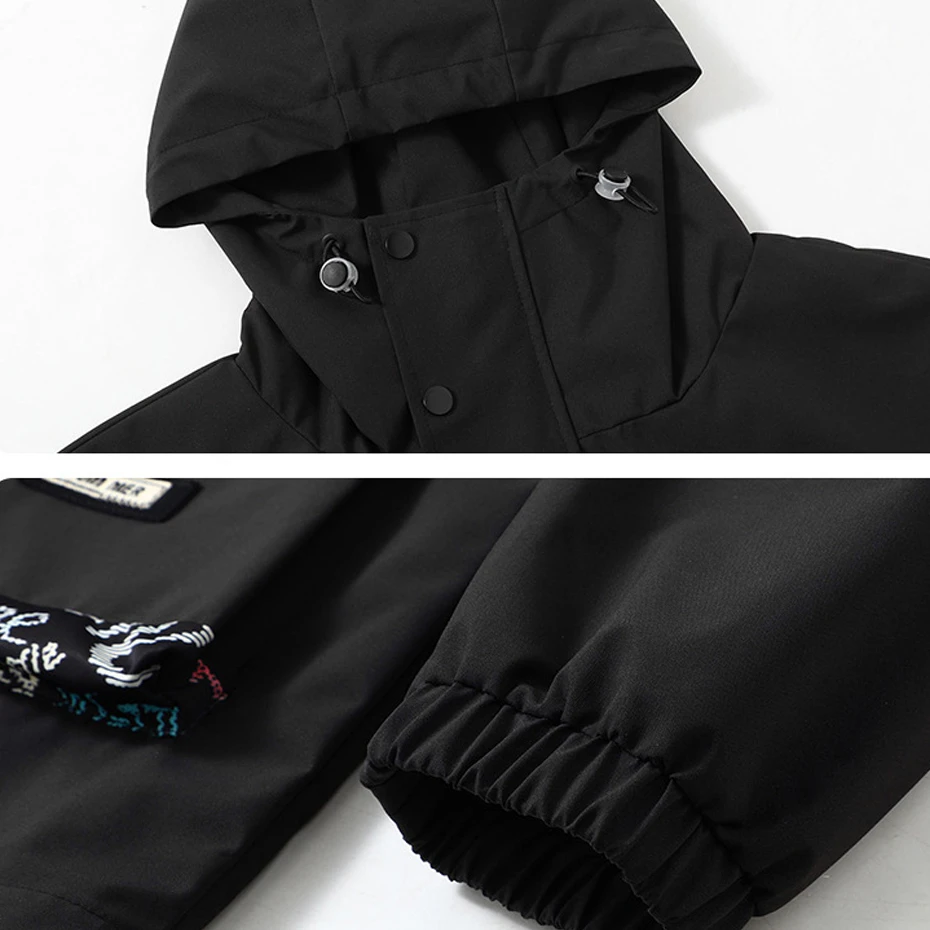 الشتاء سترة سميكة الرجال مقاوم للماء سترة واقية معاطف انفصال بطانة 12XL حجم كبير البضائع الستر عادية المشي لمسافات طويلة معطف مخيم الذكور #6