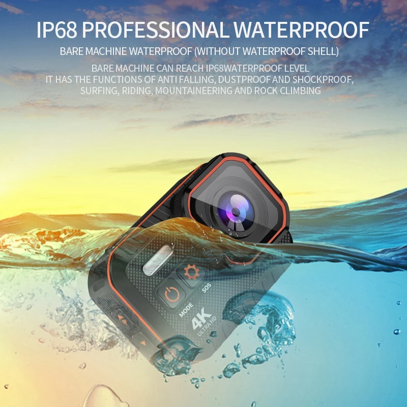 1Set كاميرا الحركة 4K HD كاميرا ABS خوذة تسجيل الفيديو كاميرا محرك مسجل