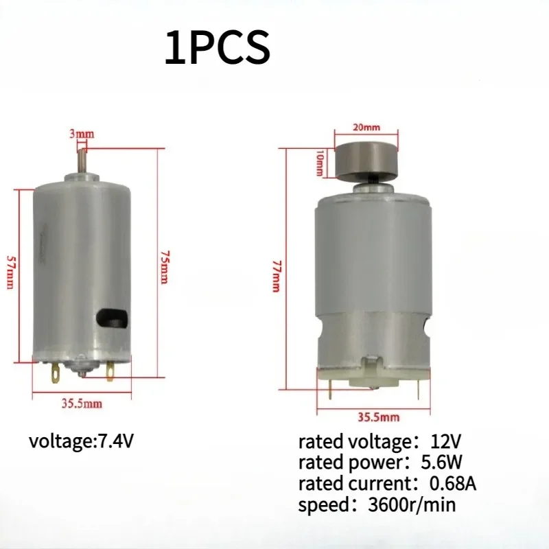 1 قطعة محرك صغير تهتز 550 ZRS555 محرك كهربائي عالي السرعة بتيار مستمر لمضخة مياه فآسيا محرك ماكينة القهوة #1