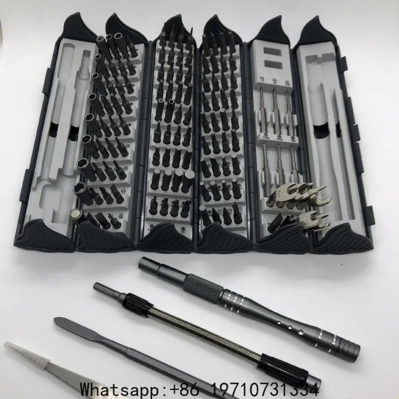 Multi-function Precision Screwdriver Set 128 in 1 Manual Repair Tools Magnetic Phillips Torx Screw Driver Bits for iPhone PC