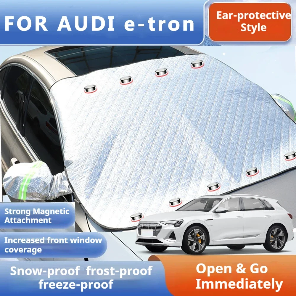 

Thickened Car Now Sunshade Windshield Cover With 5/9 Magnets UV Protection Anti Snow Sunlight For Front Windsh for AUDI E-tron