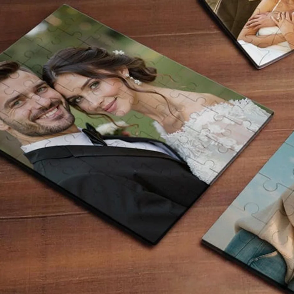 35/150/300/500/1000pcs nice wedding Custom Photo Personalised Decompression Puzzles Jigsaw puzzle Friend Gift