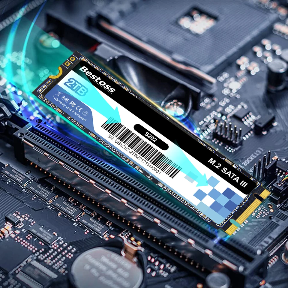 Bestoss SSD M2 SATA NGFF 2280 128GB 240 gb 256GB 512GB 1TB 2TB Sata 3.0 240gb 480gb SSD محرك الحالة الصلبة لأجهزة الكمبيوتر المحمول