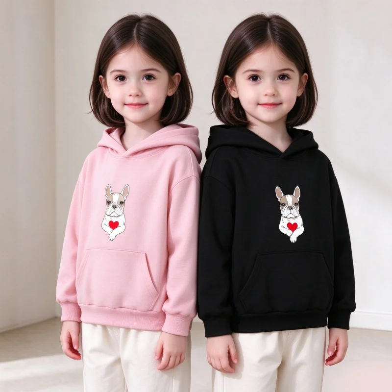 Kids Custom Hoodie Print Your Design Logo New Boys Girls Pullover Hooded Front and Back Personalized Casual Long Sleeve Hoodies