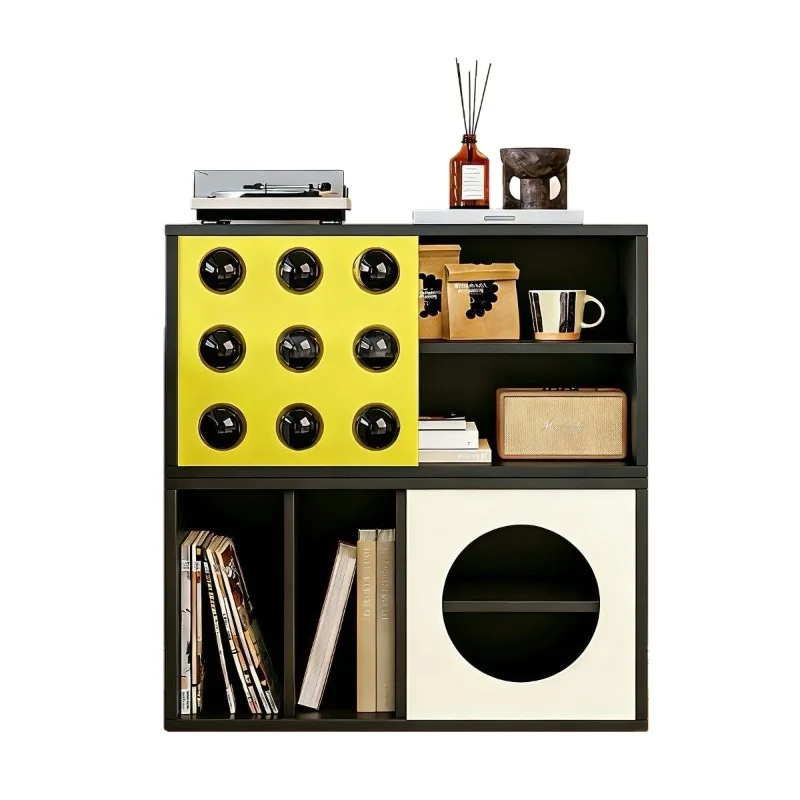 small apartment living room storage storage module cabinet storage combination cabinet sofa side cabinet bookcase