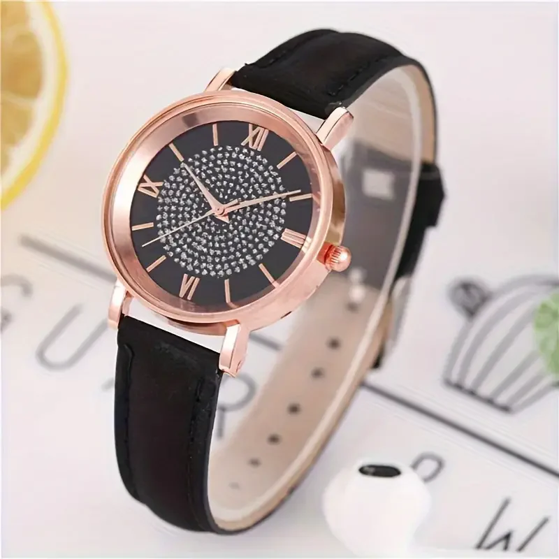 Women's Watches Pu Leather Wristwatch Women Watch Ladies Clock Quartz Watch Festival Gift Valentine's Day