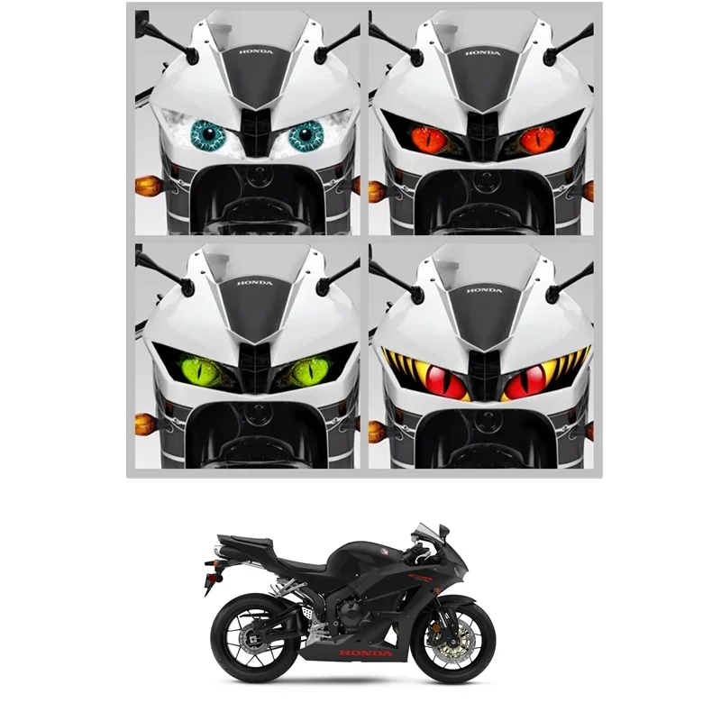 FOR HONDA CBR600RR F5 2008-2012 09 10 11 Motorcycle Accessories Front Fairing Headlight Sticker Guard Sticker CBR 600 RR -1