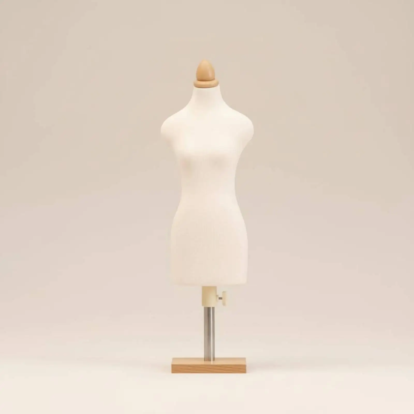 Pinnable Student Manikin Half Scale Dress Form Female Foam Body with Metal Base Adjustable for Sewing and Fashion Design Class