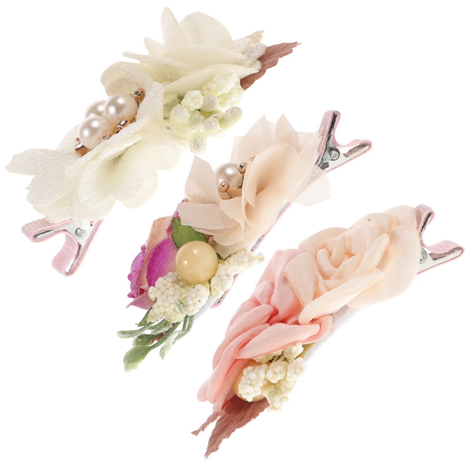 

3 Pcs Hair Pin Artificial Head Flower Clip Hairpin Wild Clips Simulated Headdresses Beautiful Child